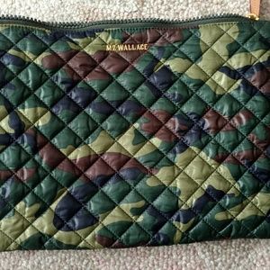 MZ Wallace camo clutch
